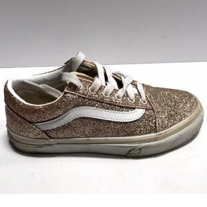 Vans Little Kids’ Old Skool Glitter Sneakers, Girls’ Size 1.5 M